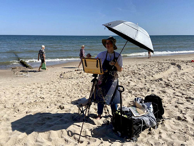 Pleinairmalerei mit Aquarell