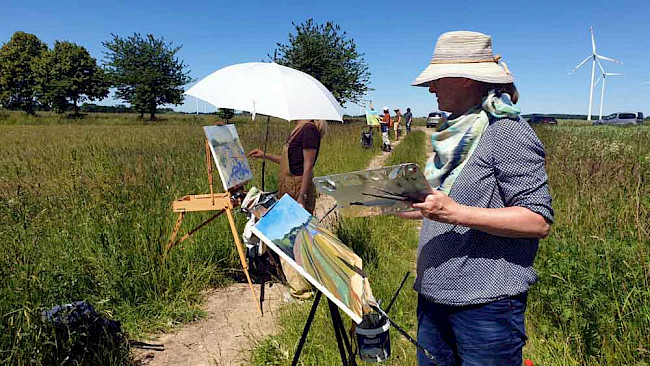 Pleinairmalerei mit Aquarell